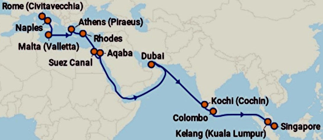 a2 Sapphire Princess 31.10-28.11.2018